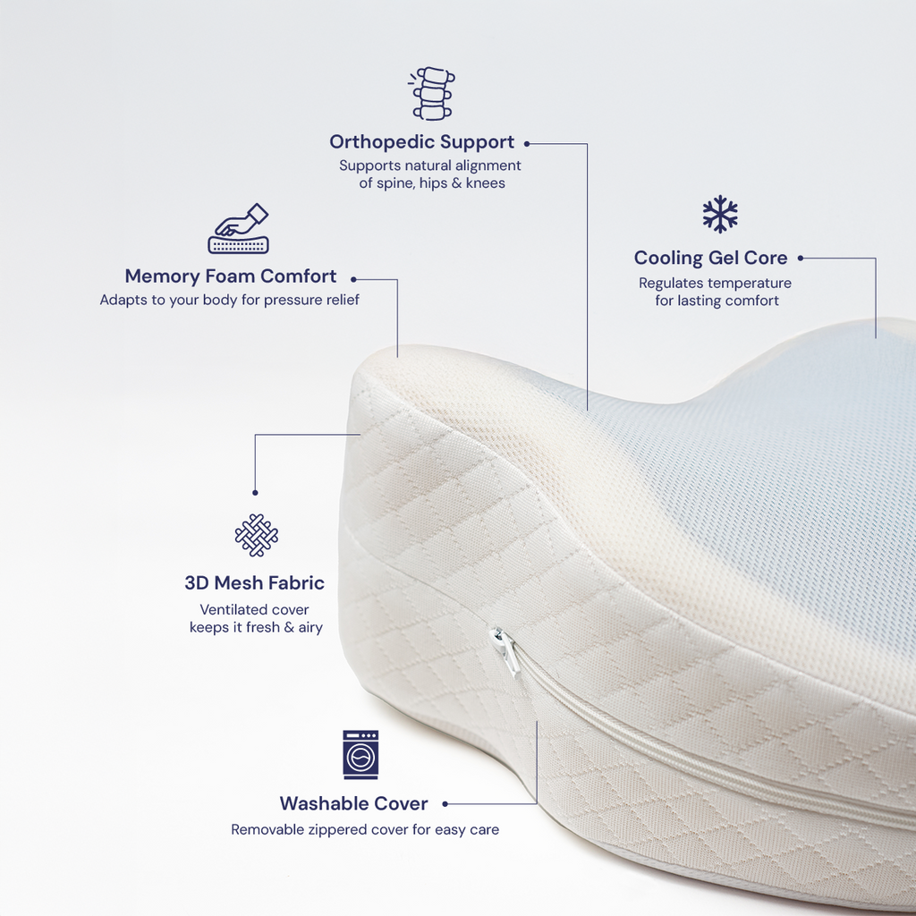 Vilora™ Premium Gel Alignment Pillow – 2 Pack (Save More, Sleep Better)